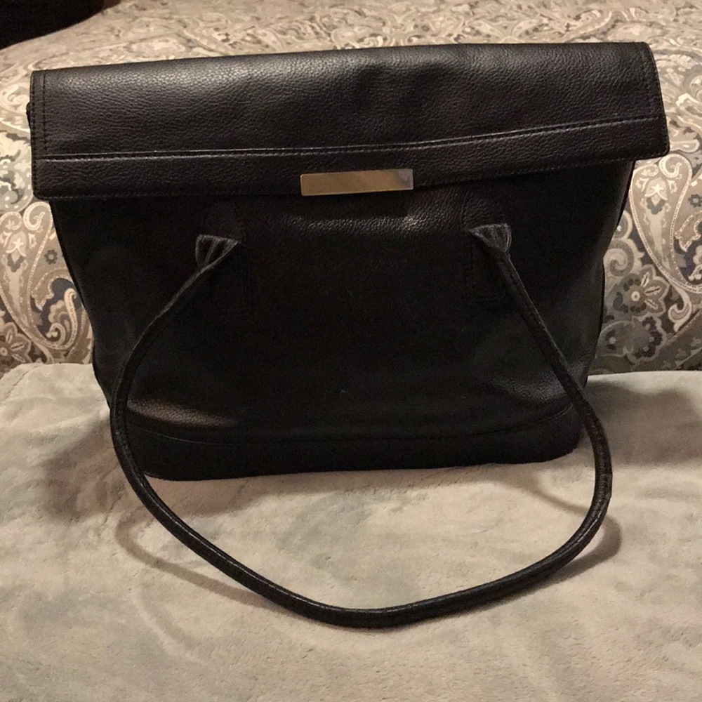 Banana republic Black leather tote bag